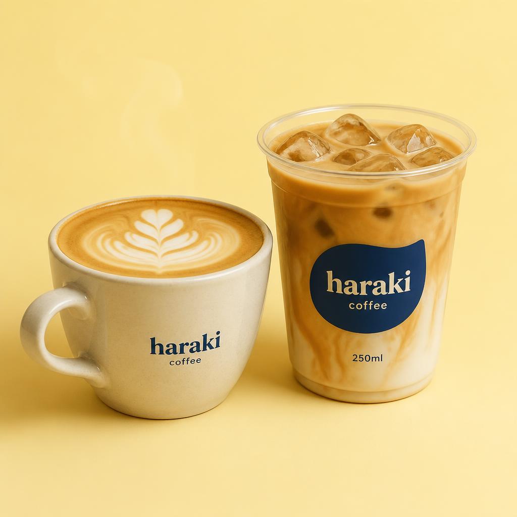 Latte Hot & Latte Ice HARAKI Coffee